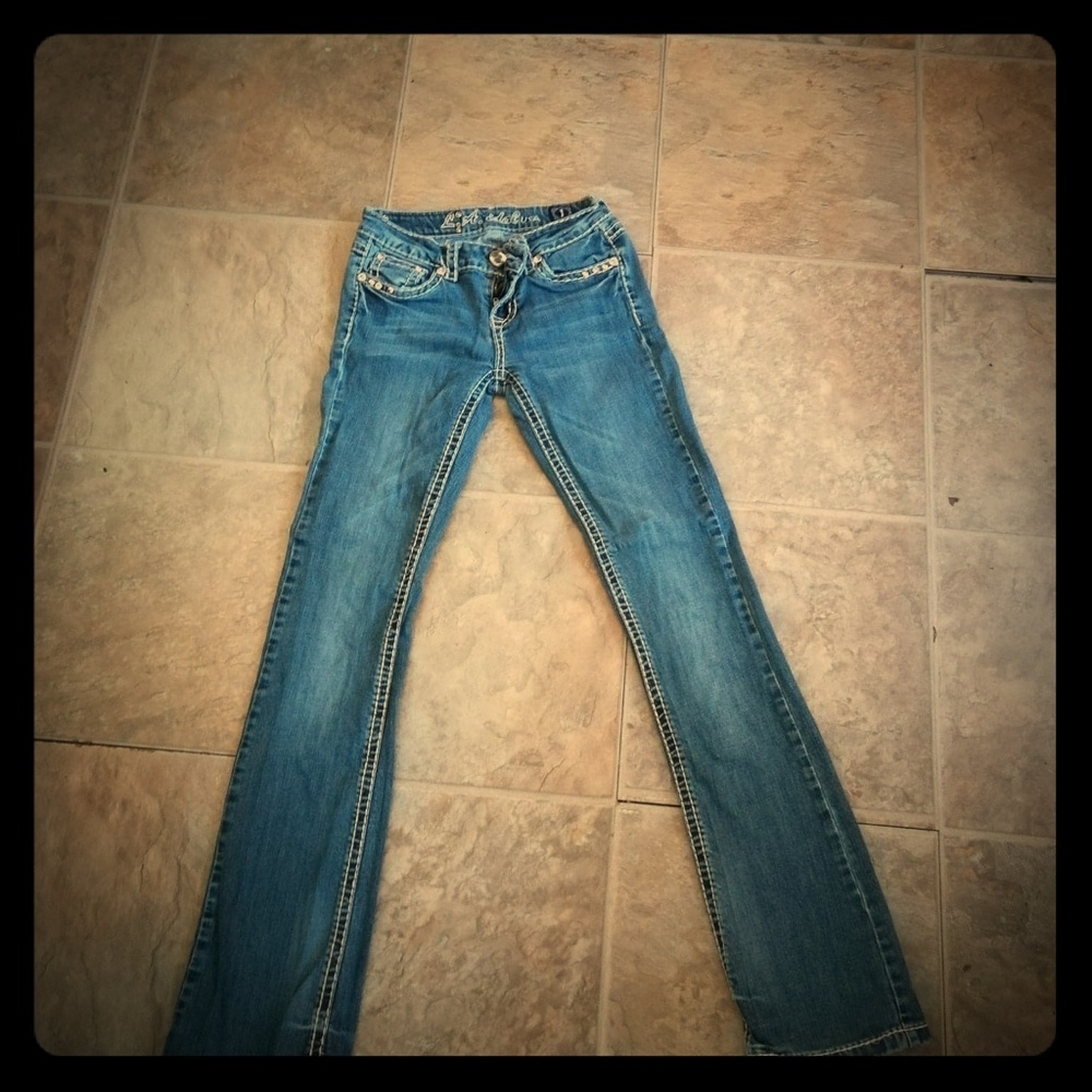 L.A Idol low rise blue jeans